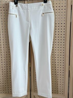 Calvin Klein White Tailored Pants